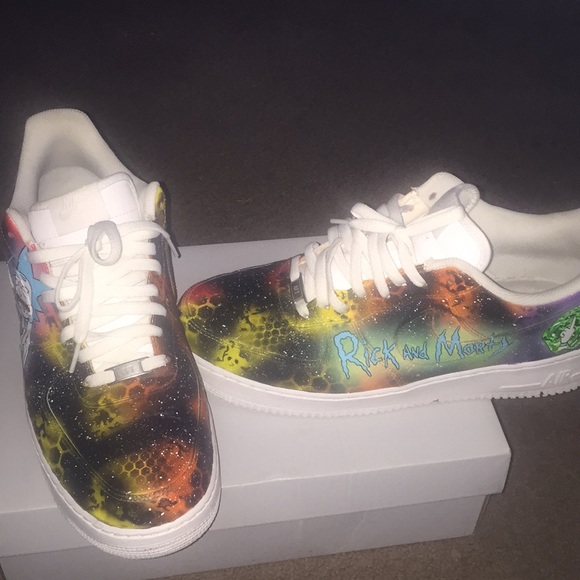 Custom made rick and morty af1 - Picture 3 of 4